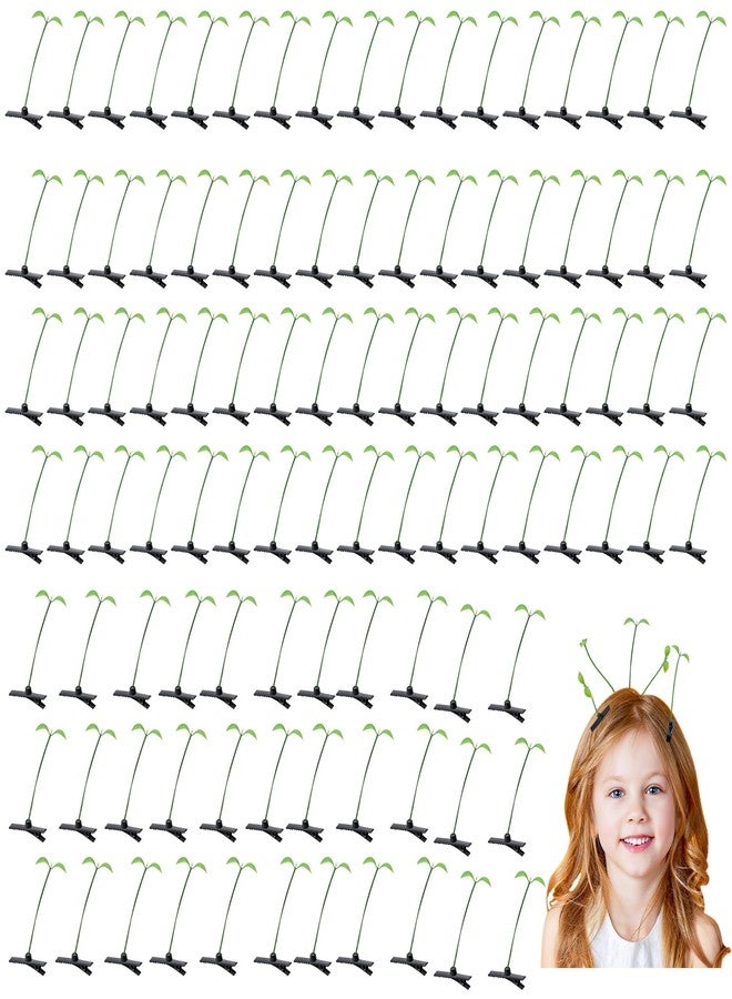 aeloer 100Pcs Bean Sprout Hair Clips Plant Hairpins Funny Barrette Hair Accessories Party/Featival Headwear - Image 1